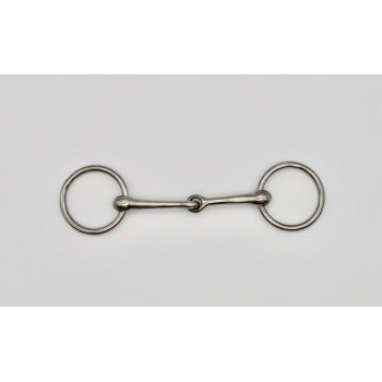Shires Jointed Mouth Snaffle bradoon with loose rings 5 & 5.5" 