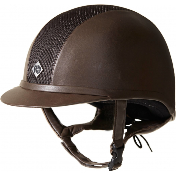Charles Owen Leather Look Ayr8 Riding Hat