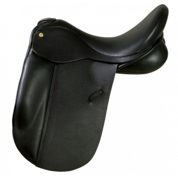 Ideal Suzannah Dressage Saddle in Kilger County Leather with Patent Piping