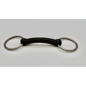 Loose Ring Vulcanite Mullen Mouth Snaffle 4 1/2